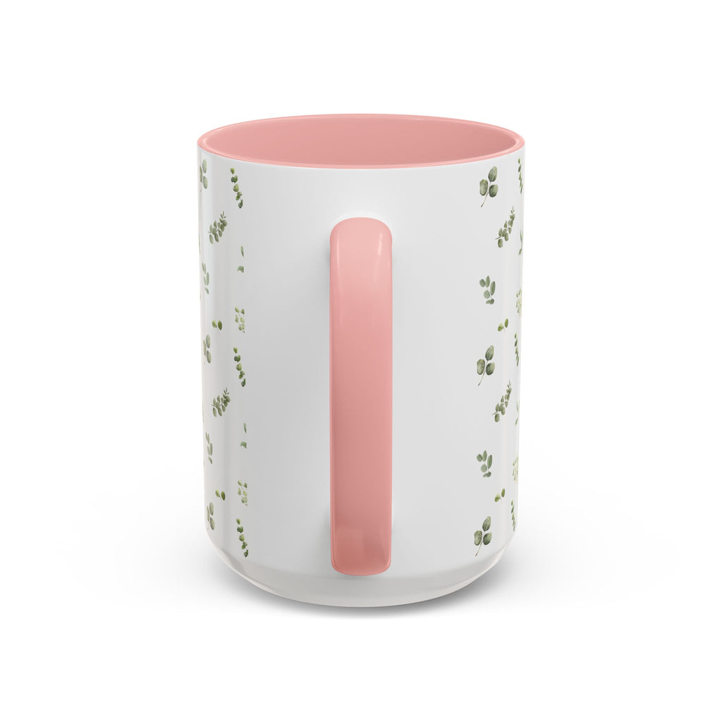 Botanical Eucalyptus Accent Coffee Mug — 11/15oz