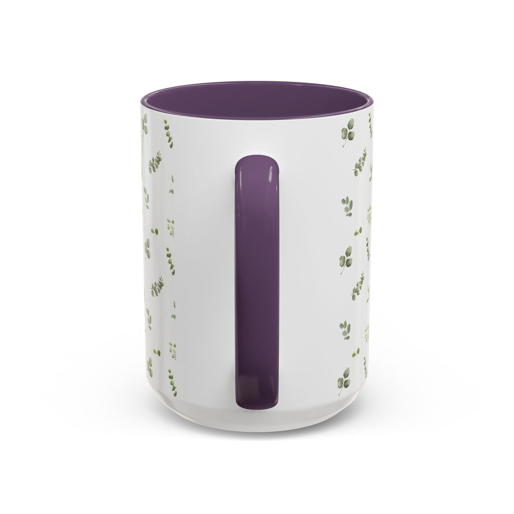 Botanical Eucalyptus Accent Coffee Mug — 11/15oz