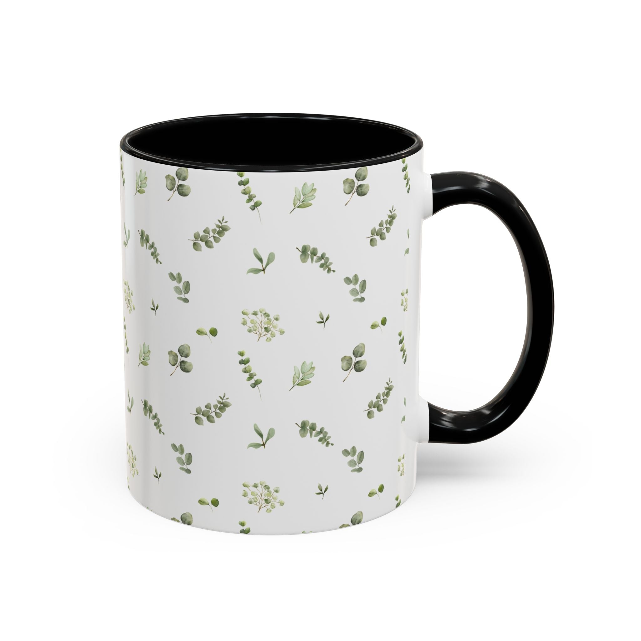 Botanical Eucalyptus Accent Coffee Mug — 11/15oz
