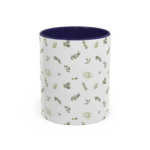 Botanical Eucalyptus Accent Coffee Mug — 11/15oz