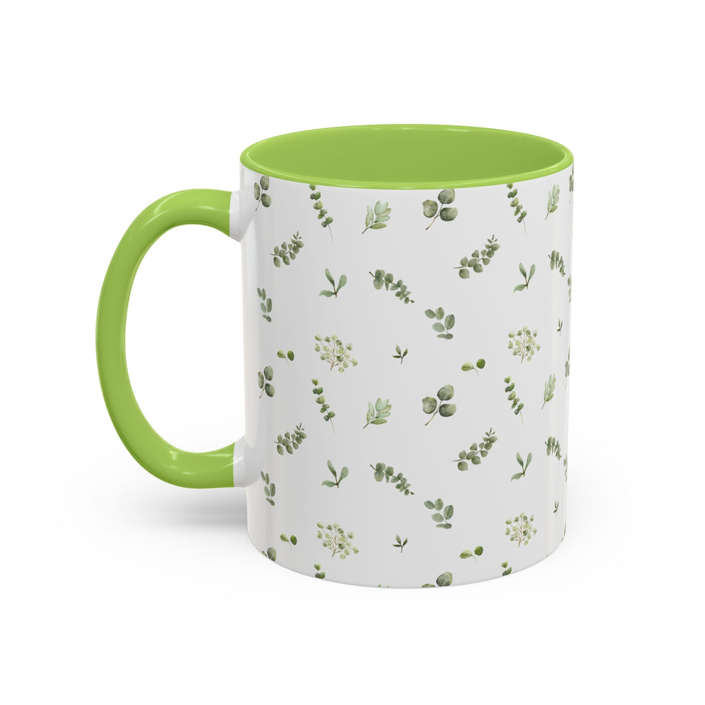 Botanical Eucalyptus Accent Coffee Mug — 11/15oz