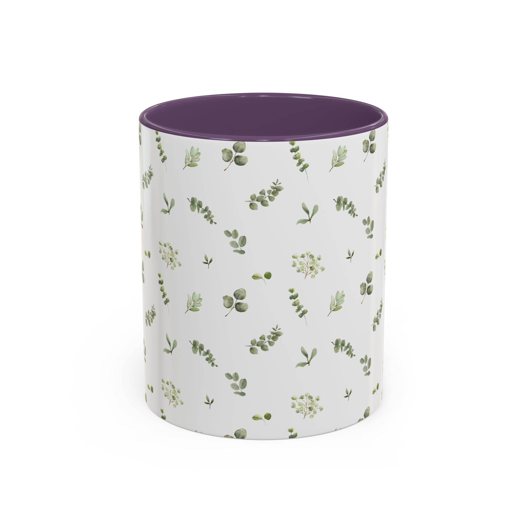 Botanical Eucalyptus Accent Coffee Mug — 11/15oz