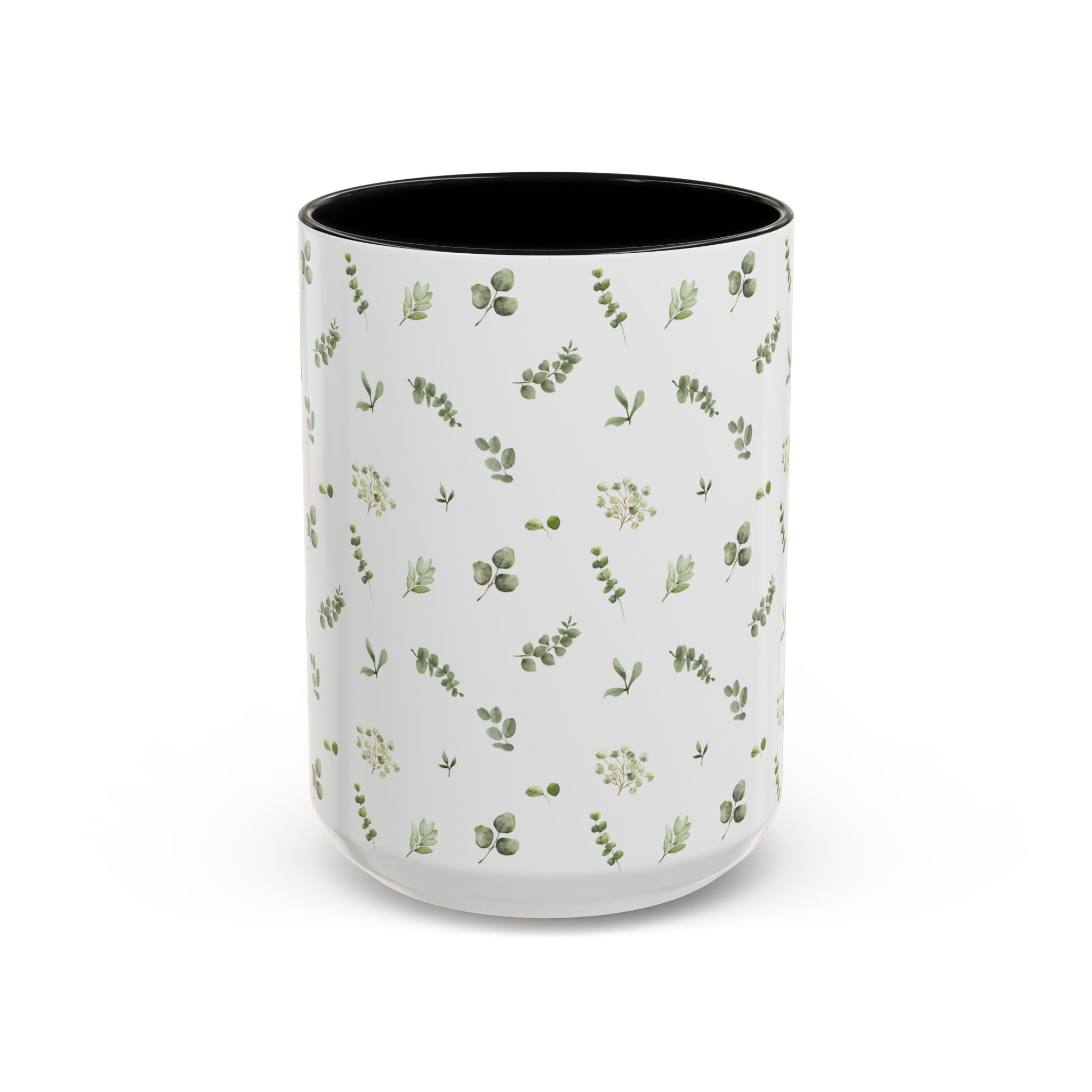 Botanical Eucalyptus Accent Coffee Mug — 11/15oz