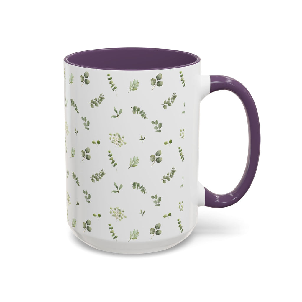 Botanical Eucalyptus Accent Coffee Mug — 11/15oz