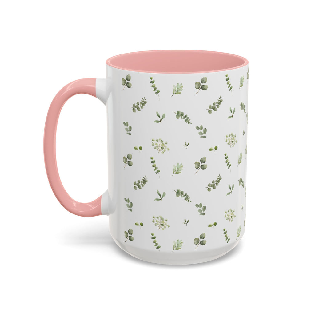 Botanical Eucalyptus Accent Coffee Mug — 11/15oz