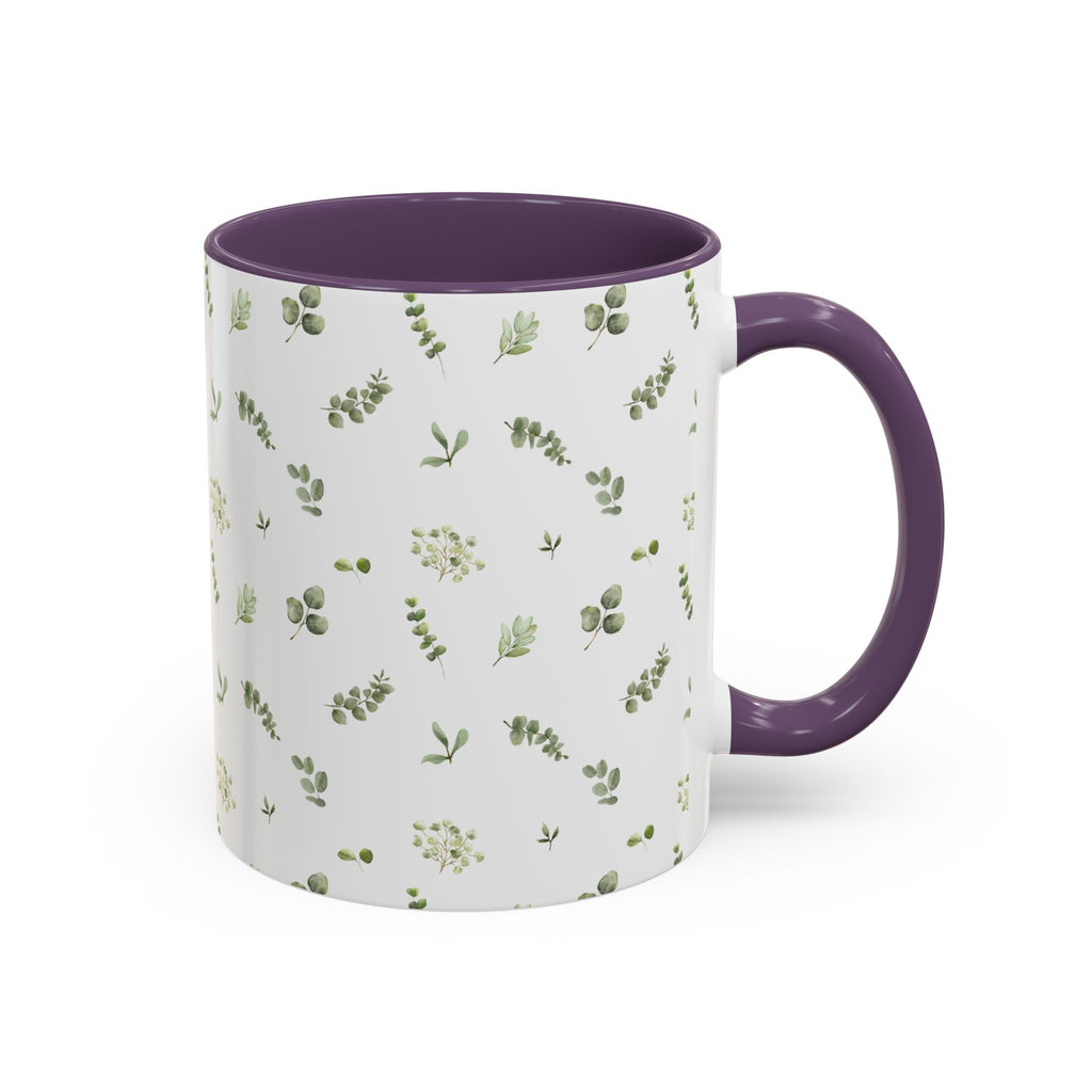 Botanical Eucalyptus Accent Coffee Mug — 11/15oz