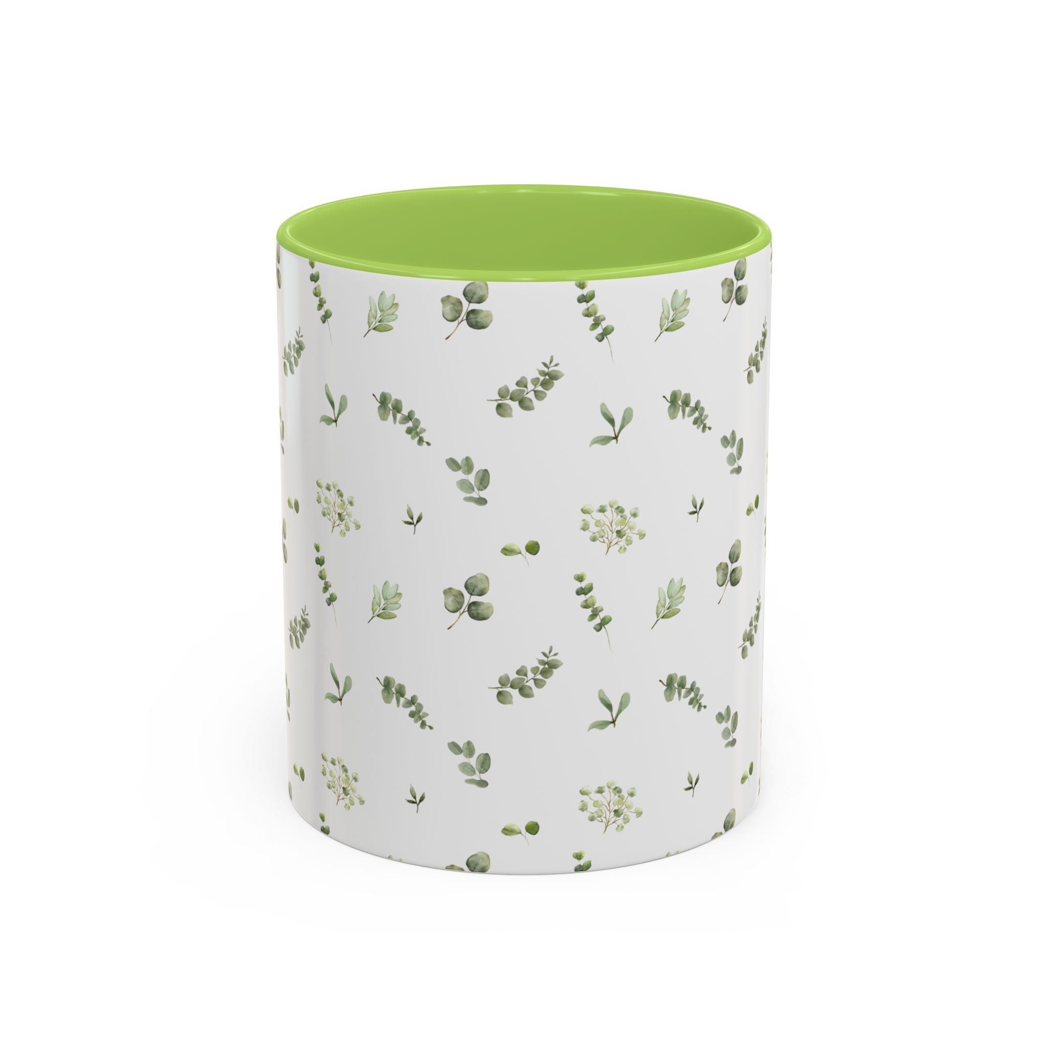 Botanical Eucalyptus Accent Coffee Mug — 11/15oz