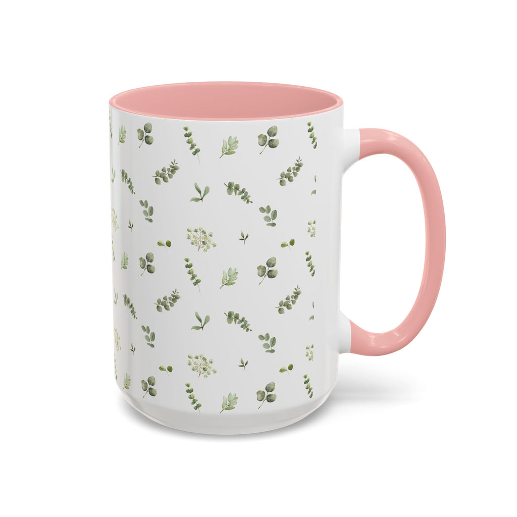 Botanical Eucalyptus Accent Coffee Mug — 11/15oz