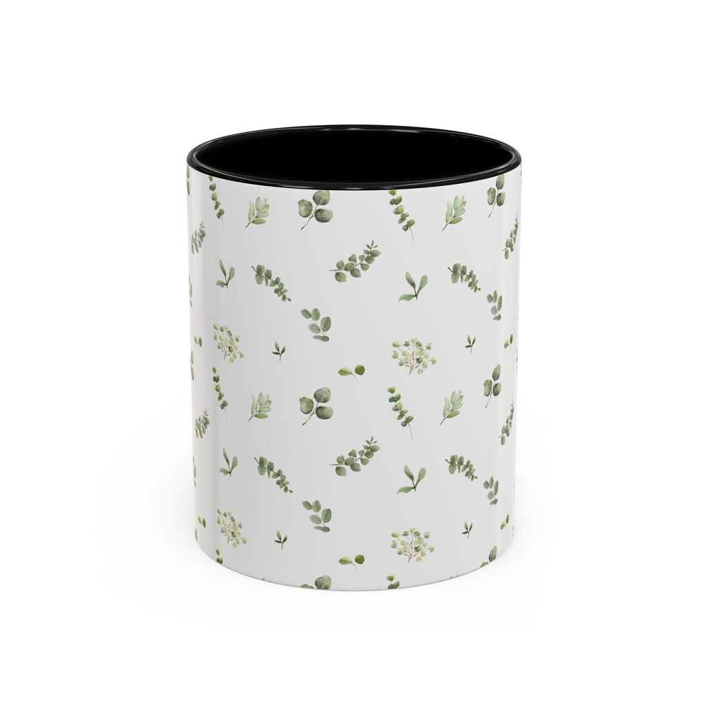 Botanical Eucalyptus Accent Coffee Mug — 11/15oz