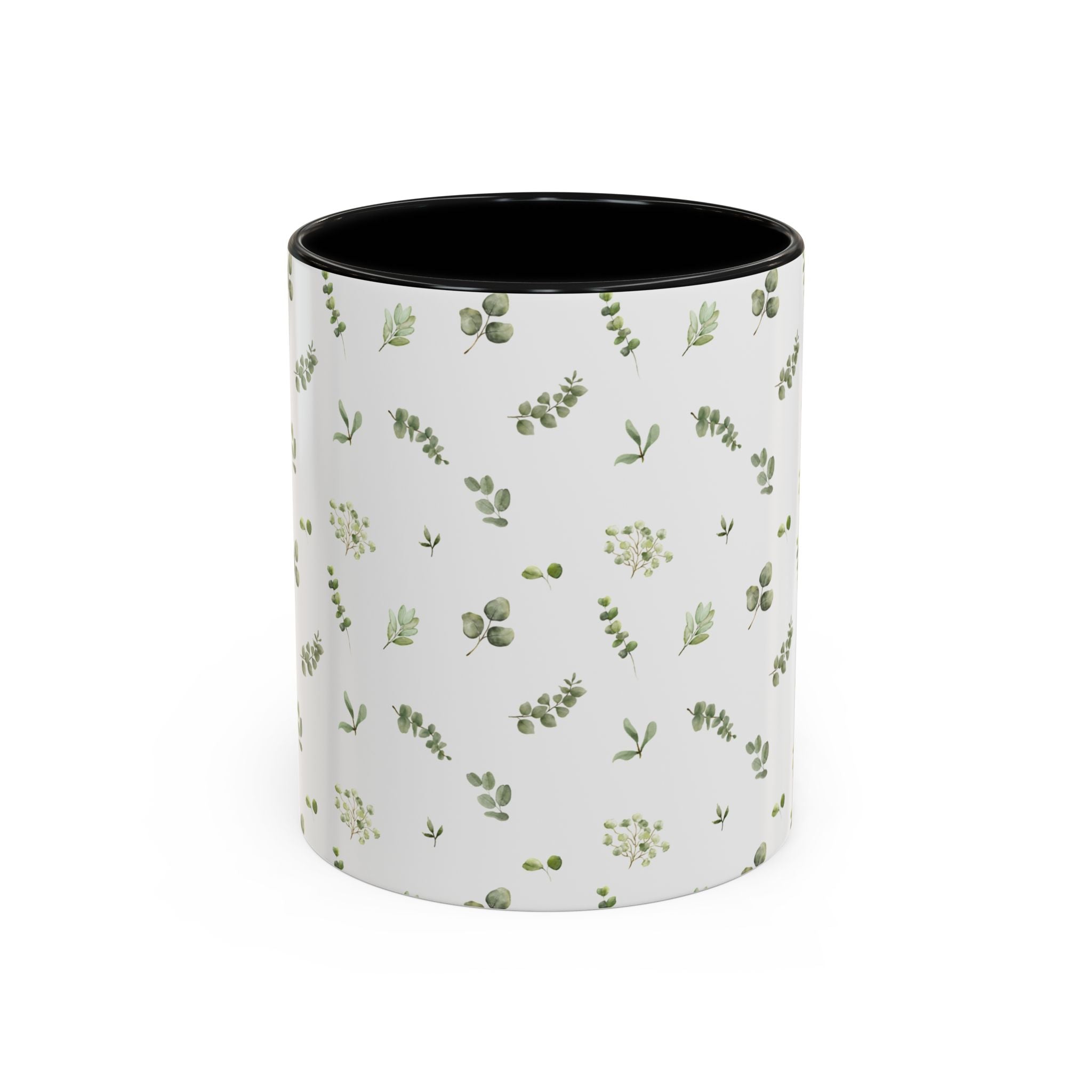 Botanical Eucalyptus Accent Coffee Mug — 11/15oz