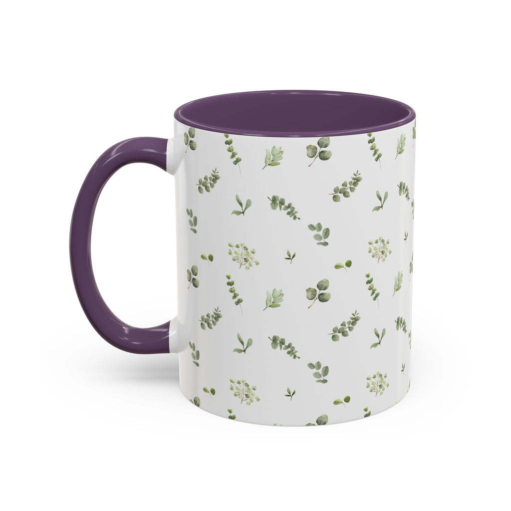 Botanical Eucalyptus Accent Coffee Mug — 11/15oz