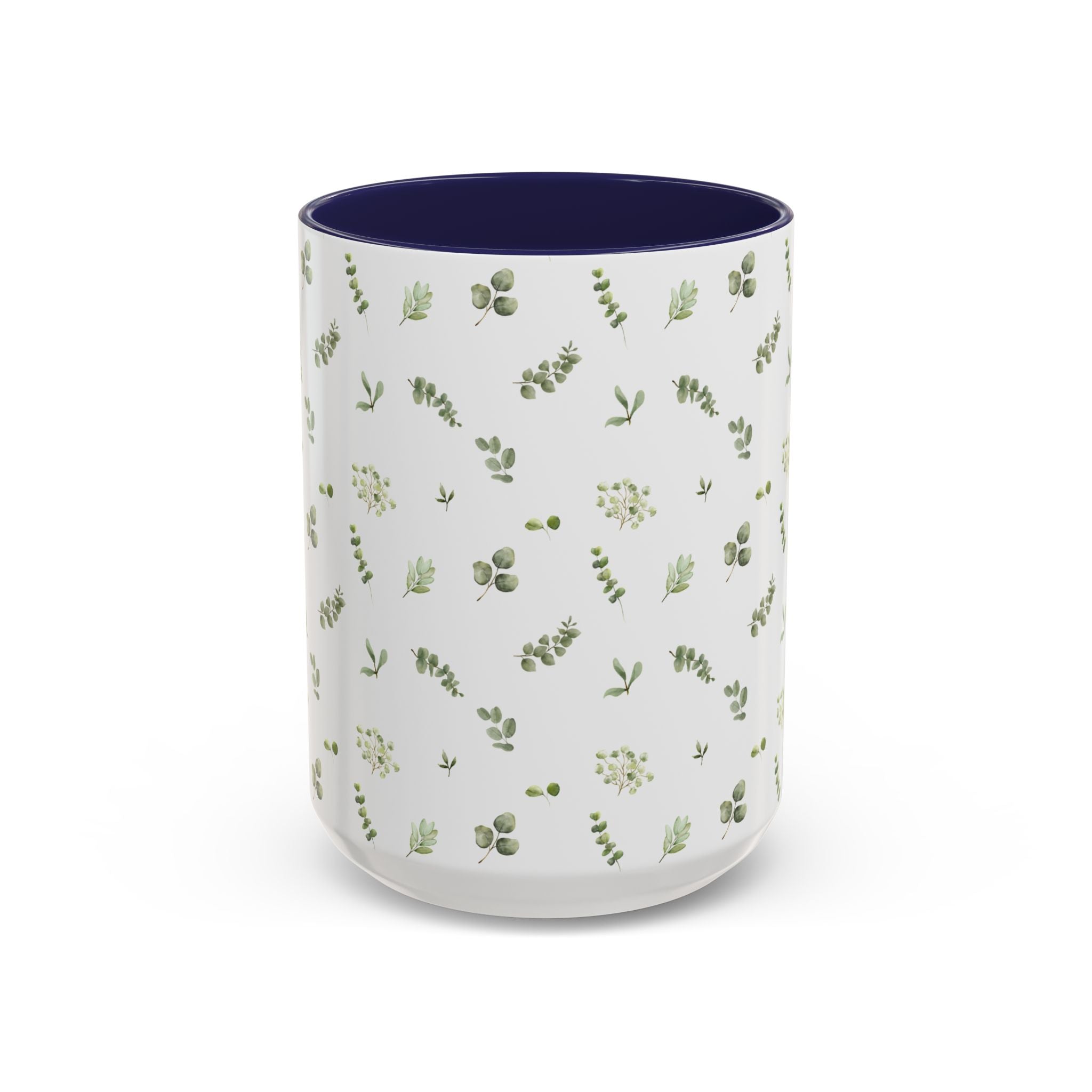 Botanical Eucalyptus Accent Coffee Mug — 11/15oz