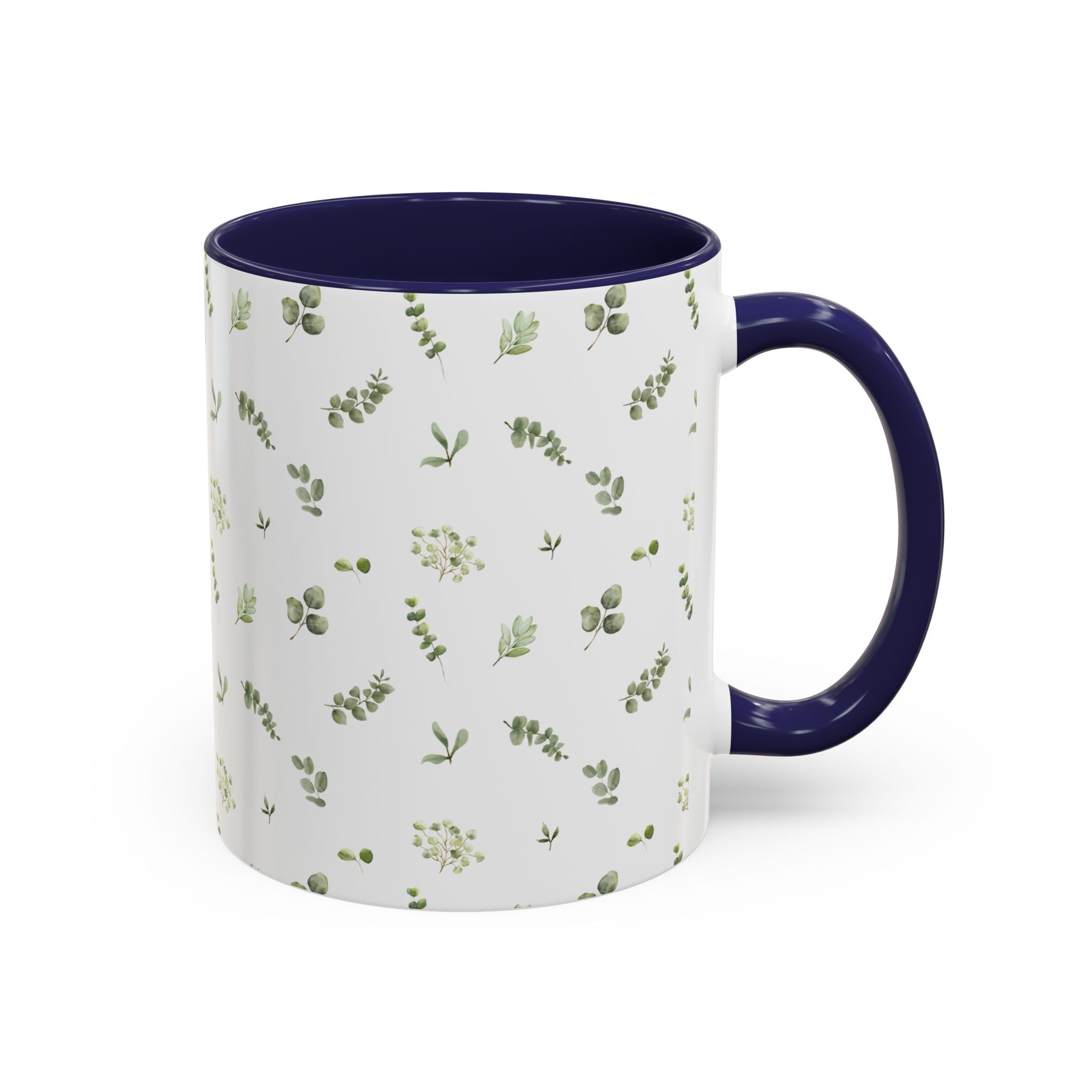 Botanical Eucalyptus Accent Coffee Mug — 11/15oz