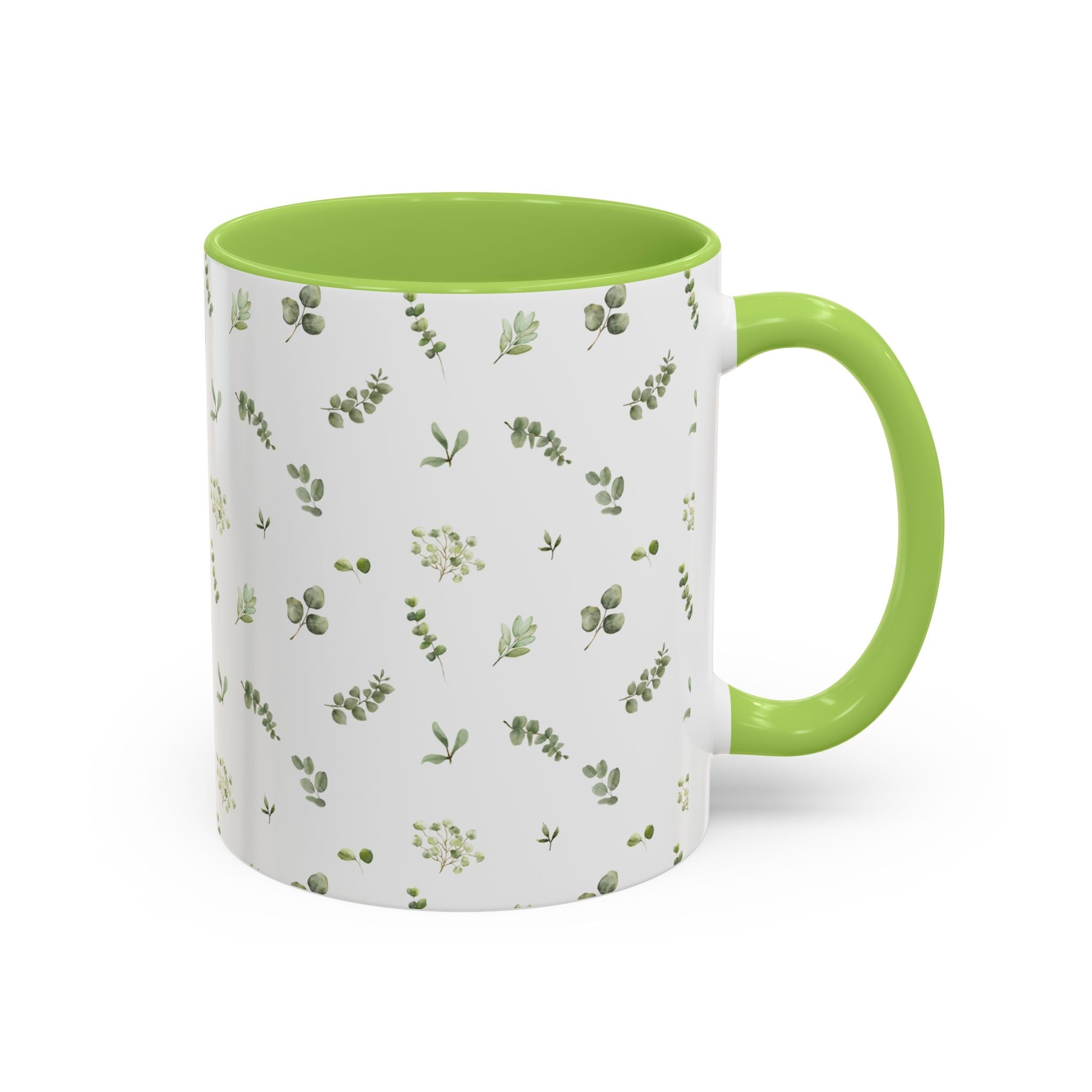 Botanical Eucalyptus Accent Coffee Mug — 11/15oz