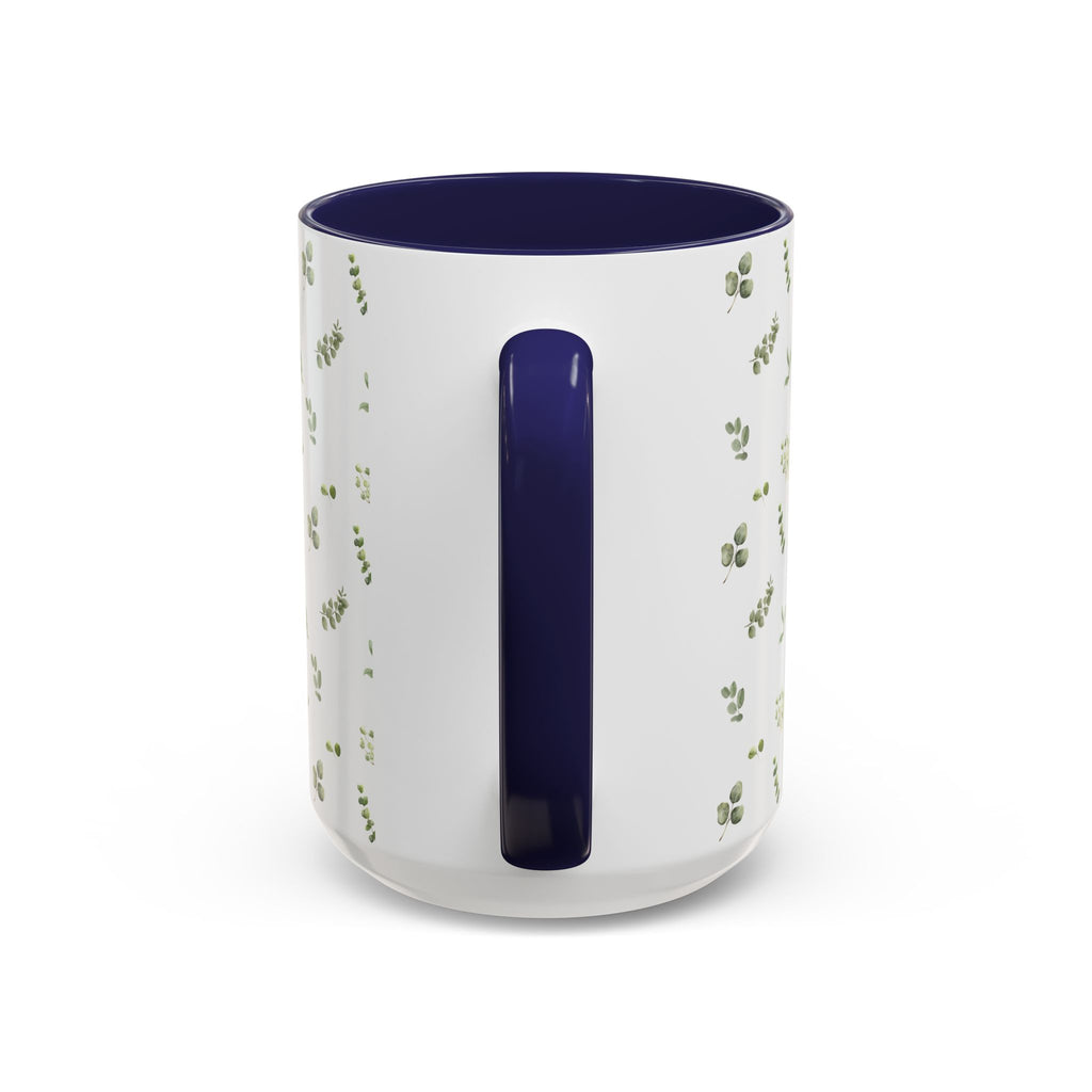 Botanical Eucalyptus Accent Coffee Mug — 11/15oz