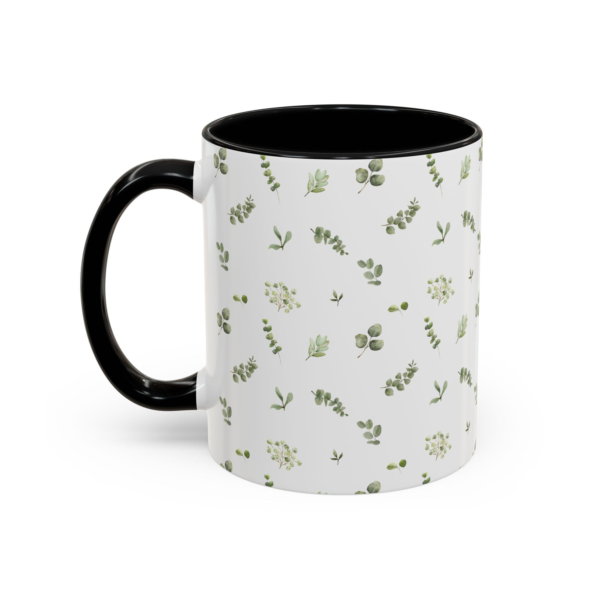 Botanical Eucalyptus Accent Coffee Mug — 11/15oz