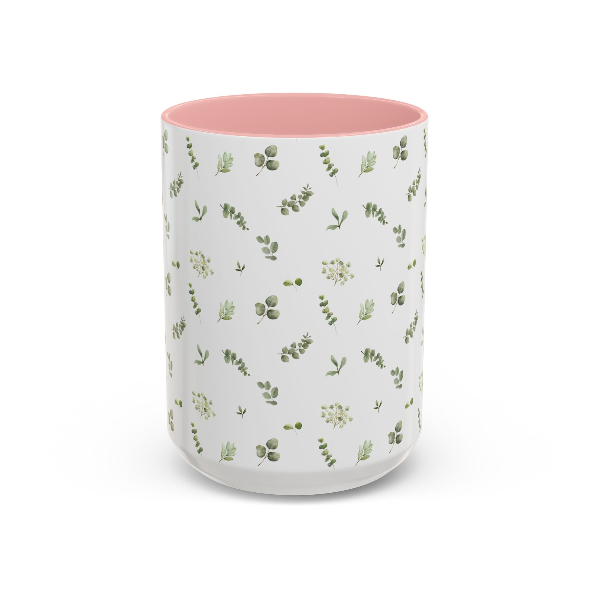 Botanical Eucalyptus Accent Coffee Mug — 11/15oz