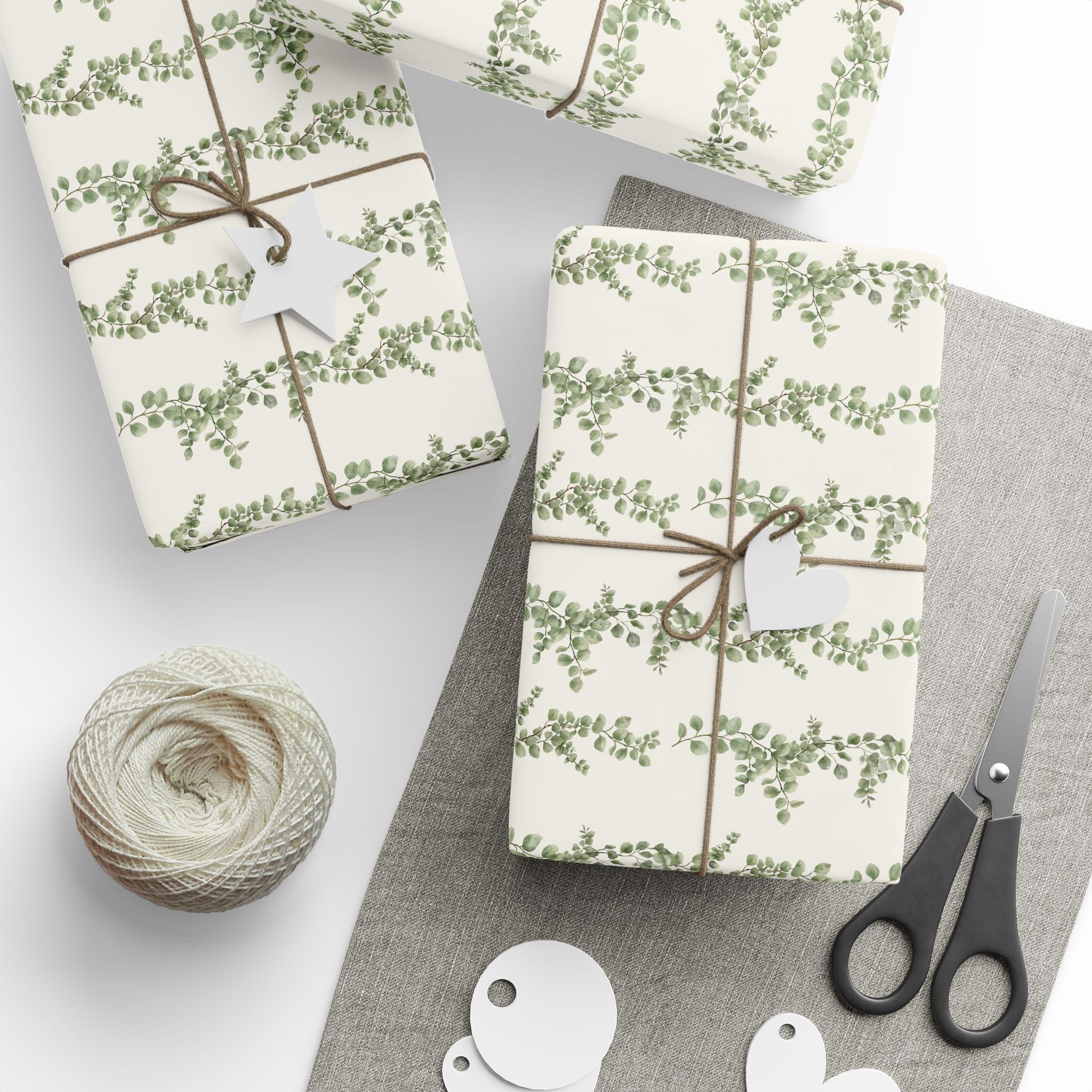Eucalyptus Sprig Wrapping Paper Roll — Botanical Gift Wrap