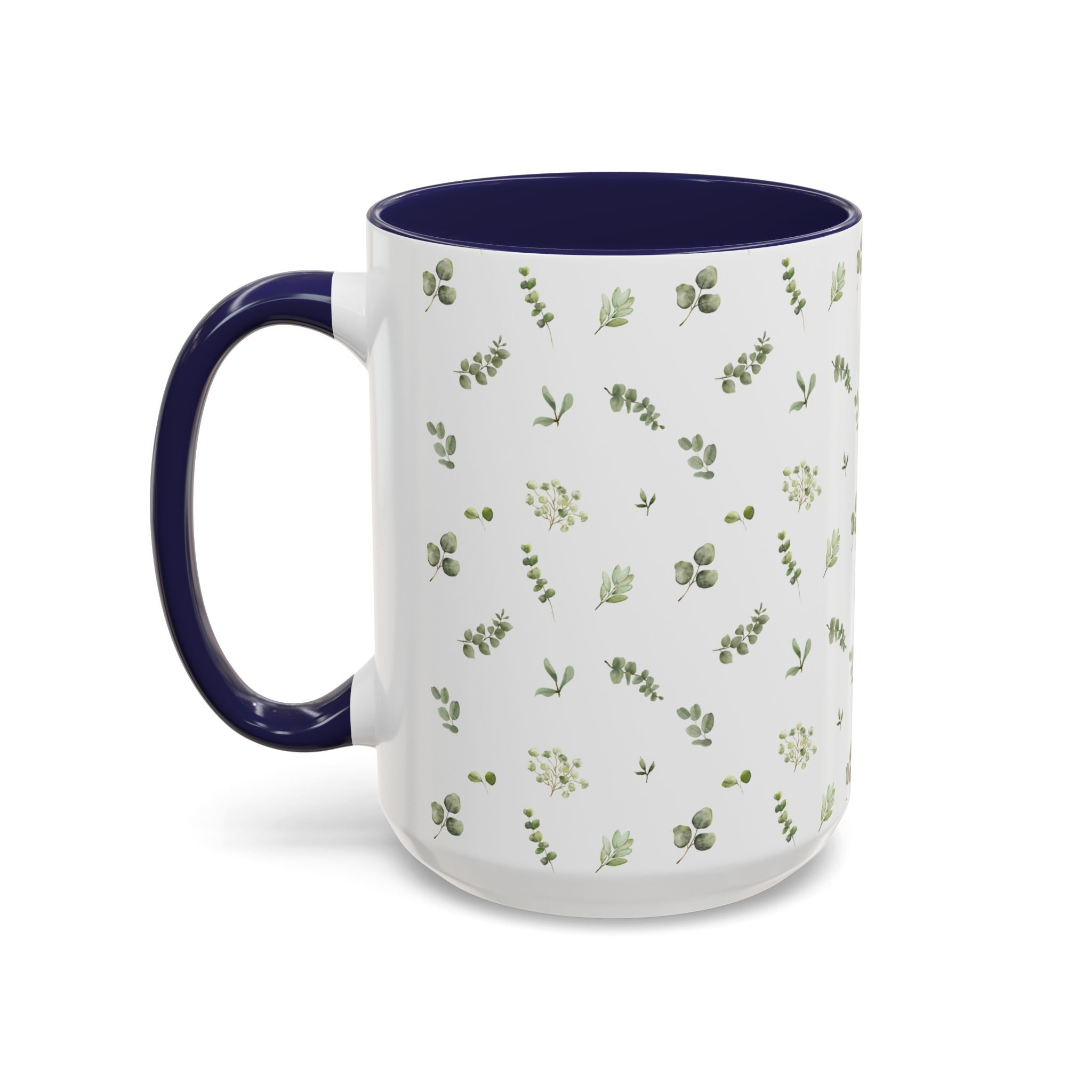 Botanical Eucalyptus Accent Coffee Mug — 11/15oz