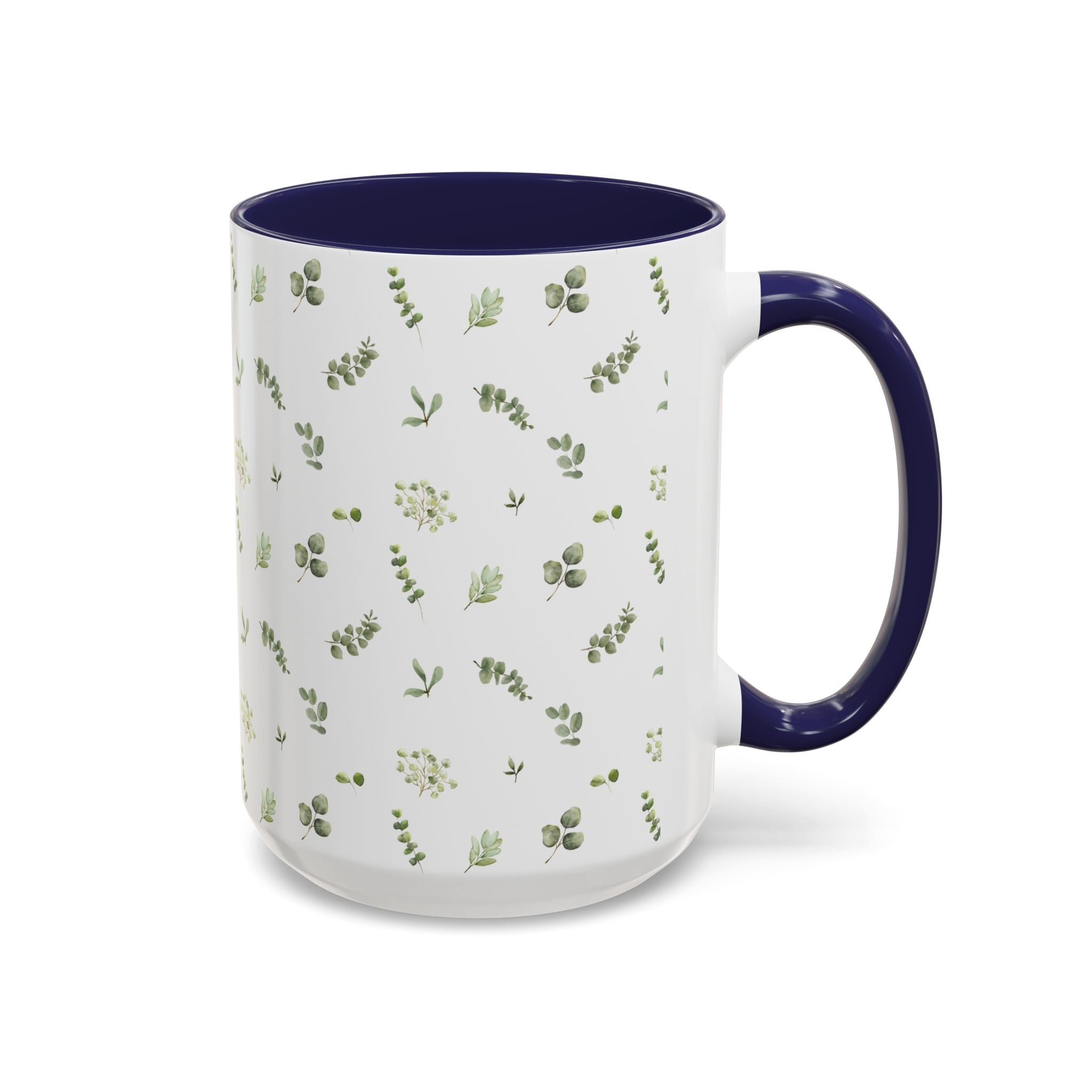 Botanical Eucalyptus Accent Coffee Mug — 11/15oz
