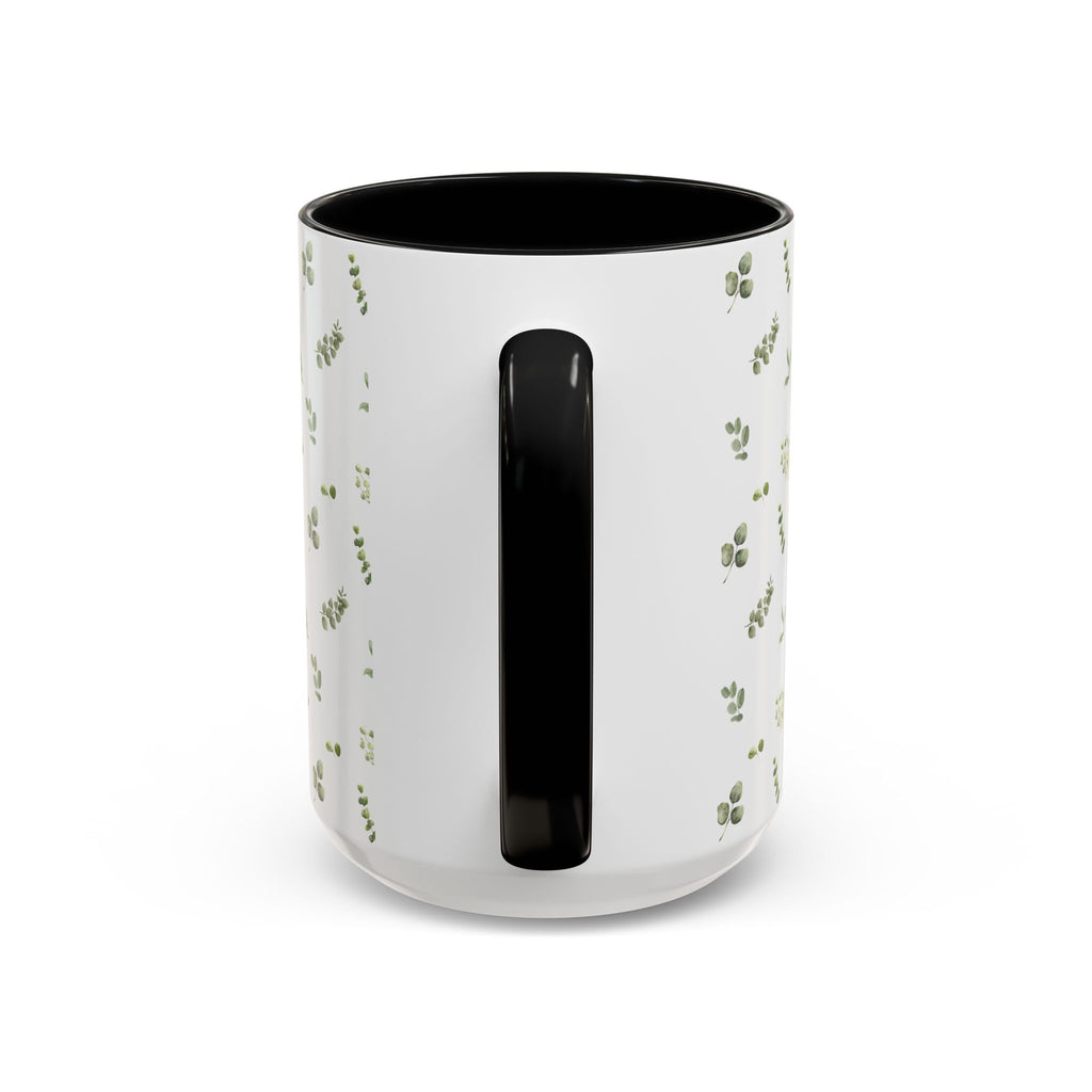 Botanical Eucalyptus Accent Coffee Mug — 11/15oz
