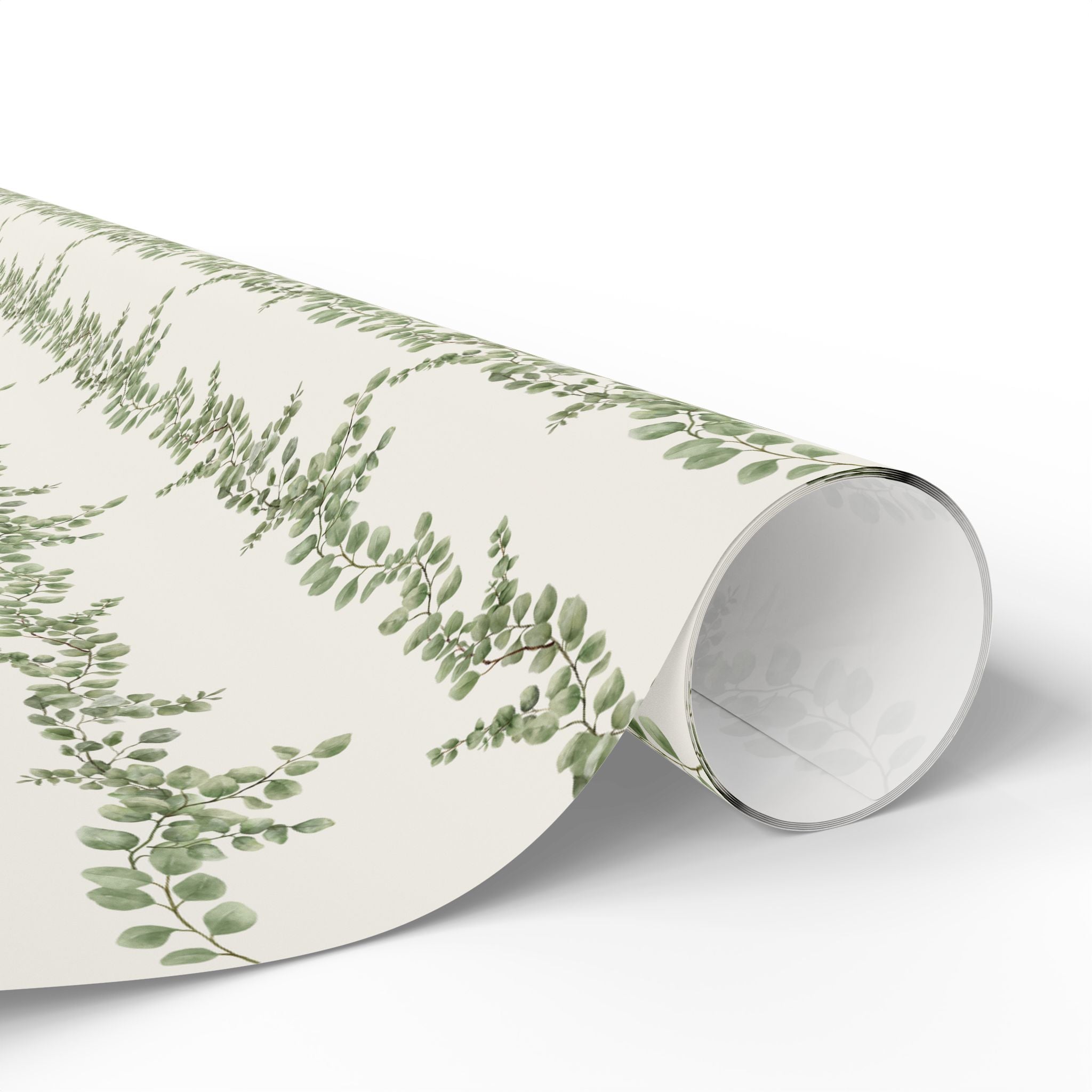 Eucalyptus Sprig Wrapping Paper Roll — Botanical Gift Wrap